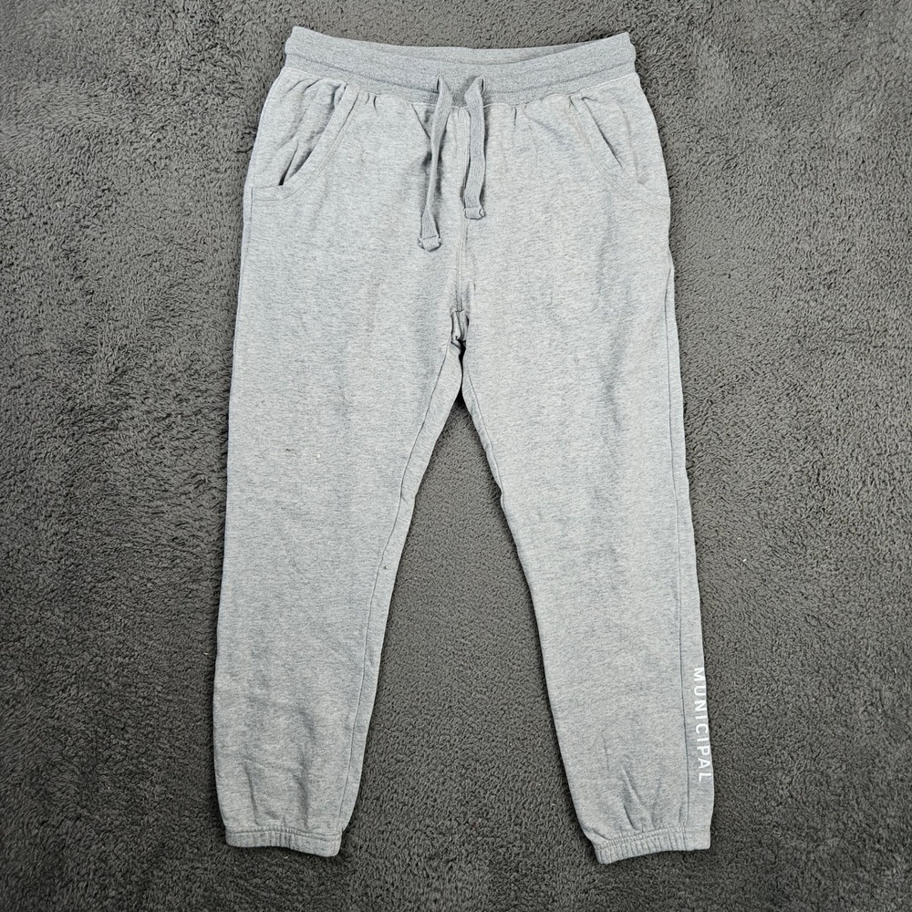 Municipal Mens Sport Utility‎ Gear Jogger Sweatpants Heather Gray Size M